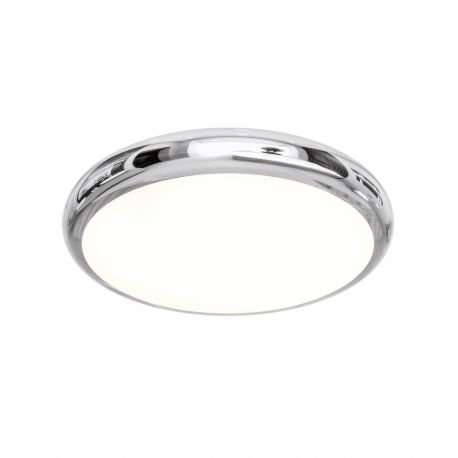 Plafoniere - Plafoniera slim din metal cromat LED CCT Piatto 60cm