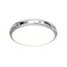 Plafoniera slim din metal cromat LED CCT Piatto 60cm