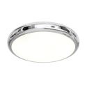 Plafoniera slim din metal cromat LED CCT Piatto 80cm