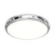 Plafoniere - Plafoniera slim din metal cromat LED CCT Piatto 80cm