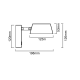 Aplice cu Spot - Aplica de perete cu spot LED CCT Timo taupe