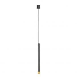 Pendule, Lustre suspendate - Pendul tubular stil minimalist QI Nero / Gold 40