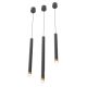 Pendule, Lustre suspendate - Pendul tubular stil minimalist QI Nero / Gold 40