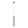 Pendul tubular stil minimalist QI Nero / Rose Gold 40
