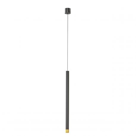Pendule, Lustre suspendate - Pendul tubular stil minimalist QI Nero / Gold 50