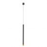 Pendul tubular stil minimalist QI Nero / Gold 50