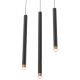 Pendule, Lustre suspendate - Pendul tubular stil minimalist QI Nero / Rose Gold 50