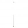 Pendul tubular stil minimalist QI Bianco / Gold 50