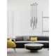 Pendule, Lustre suspendate - Pendul tubular stil minimalist QI Bianco / Gold 50