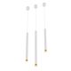 Pendule, Lustre suspendate - Pendul tubular stil minimalist QI Bianco / Gold 50