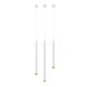 Pendule, Lustre suspendate - Pendul tubular stil minimalist QI Bianco / Gold 50