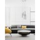 Pendule, Lustre suspendate - Pendul tubular stil minimalist QI Bianco / Rose Gold 50