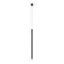 Pendul tubular stil minimalist QI Nero / Gold 60