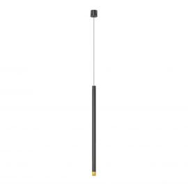 Pendule, Lustre suspendate - Pendul tubular stil minimalist QI Nero / Gold 60