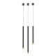 Pendule, Lustre suspendate - Pendul tubular stil minimalist QI Nero / Gold 60