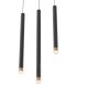 Pendule, Lustre suspendate - Pendul tubular stil minimalist QI Nero / Rose Gold 60