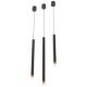 Pendule, Lustre suspendate - Pendul tubular stil minimalist QI Nero / Rose Gold 60