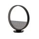 Lampa de masa LUX, neagra design circular LED Textured Glass