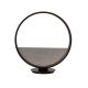 Veioze - Lampa de masa LUX, neagra design circular LED Textured Glass