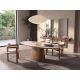 Veioze - Lampa de masa LUX, neagra design circular LED Textured Glass