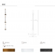 Veioze - Lampa de masa LUX, LED Glass and porcelain marble