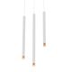 Pendule, Lustre suspendate - Pendul tubular stil minimalist QI Bianco / Rose Gold 60