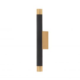 Aplice, corpuri de iluminat pentru pereti - Aplica de perete stil minimalist Q Parette Nero / Gold