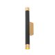 Aplice, corpuri de iluminat pentru pereti - Aplica de perete stil minimalist Q Parette Nero / Gold