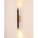 Aplice, corpuri de iluminat pentru pereti - Aplica de perete stil minimalist Q Parette Nero / Gold