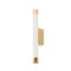 Aplice, corpuri de iluminat pentru pereti - Aplica de perete stil minimalist Q Parette Bianco / Gold