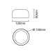 Plafoniere - Plafoniera LED CCT design circular Cedrone PL Bianco 12