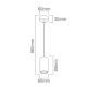 Pendule, Lustre suspendate - Pendul suspendat cu spot GU10 Kika S 85