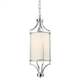 Pendule, Lustre suspendate - Pendul, Lustra suspendata diametru 20cm, Lunga Cromo