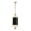 Pendul, Lustra suspendata diametru 20cm, Lunga Auriu-Negru