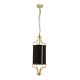 Pendule, Lustre suspendate - Pendul, Lustra suspendata diametru 20cm, Lunga Auriu-Negru