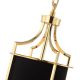 Pendule, Lustre suspendate - Pendul, Lustra suspendata diametru 20cm, Lunga Auriu-Negru