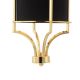 Pendule, Lustre suspendate - Pendul, Lustra suspendata diametru 20cm, Lunga Auriu-Negru