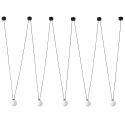 Lustra tip spider cu 5 pendule suspendate Movo V