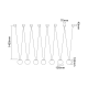 Pendule, Lustre suspendate - Lustra tip spider cu 7 pendule suspendate Movo VII