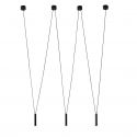 Lustra tip spider cu 3 pendule suspendate Viva III Negru