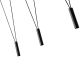 Pendule, Lustre suspendate - Lustra tip spider cu 3 pendule suspendate Viva III Negru