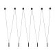 Pendule, Lustre suspendate - Lustra tip spider cu 5 pendule suspendate Viva III Negru