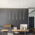 Lustra tip spider cu 5 pendule suspendate Viva III Alb