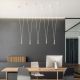 Pendule, Lustre suspendate - Lustra tip spider cu 5 pendule suspendate Viva III Alb