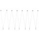 Pendule, Lustre suspendate - Lustra tip spider cu 7 pendule suspendate Viva III Alb