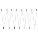 Pendule, Lustre suspendate - Lustra tip spider cu 7 pendule suspendate Viva III Negru
