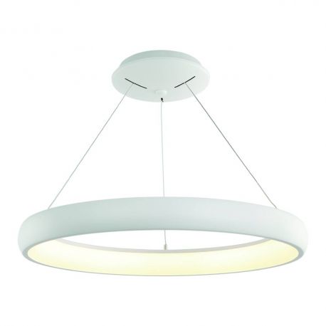 Pendule, Lustre suspendate - Lustra circulara LED 4000K, diametru 61cm, Rotto alb