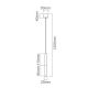 Pendule, Lustre suspendate - Lustra, Pendul tubular Slimi S alb