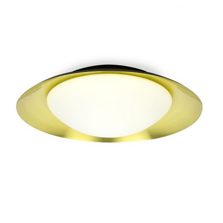 Plafoniere - Plafoniera LED moderna SIDE 15W negru/auriu