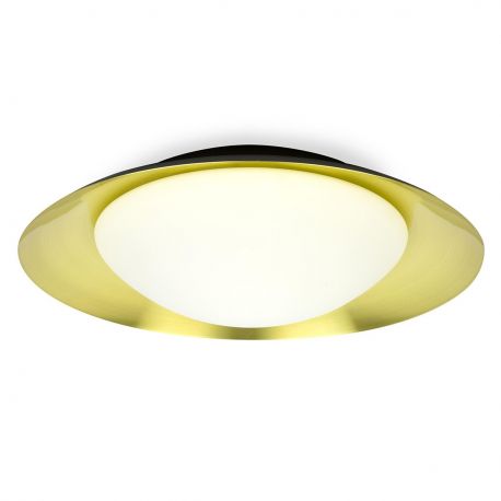 Plafoniere - Plafoniera LED moderna SIDE 450 17W negru/auriu